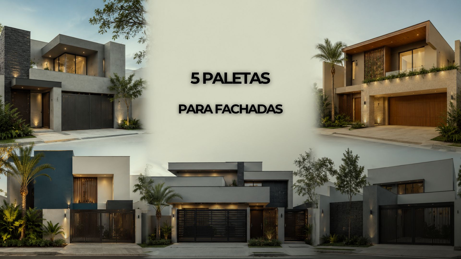 Combinações de Cores para Fachadas: 5 Paletas de Projetos Reais
