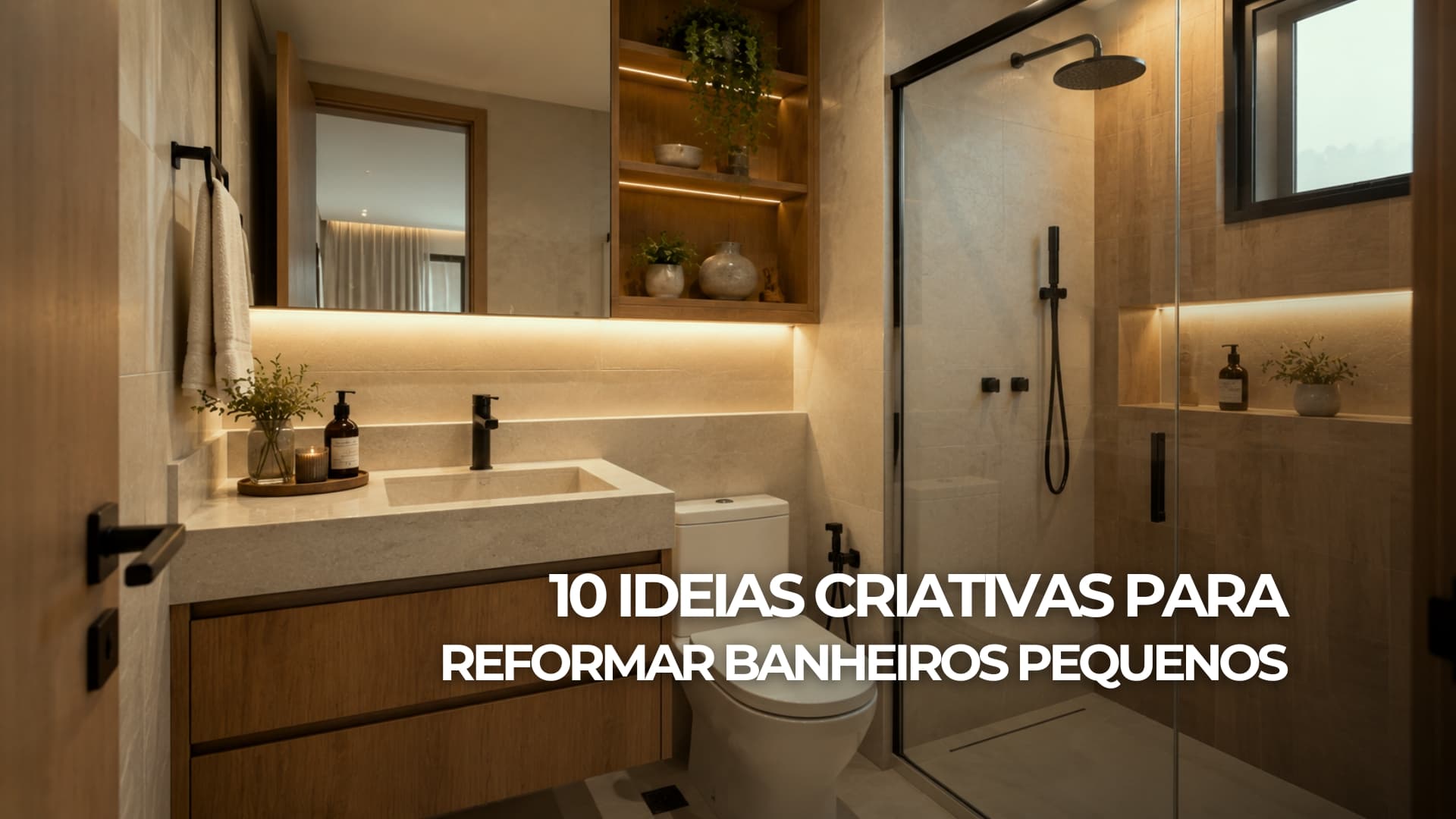 10 Ideias Criativas para Reformar Banheiros Pequenos