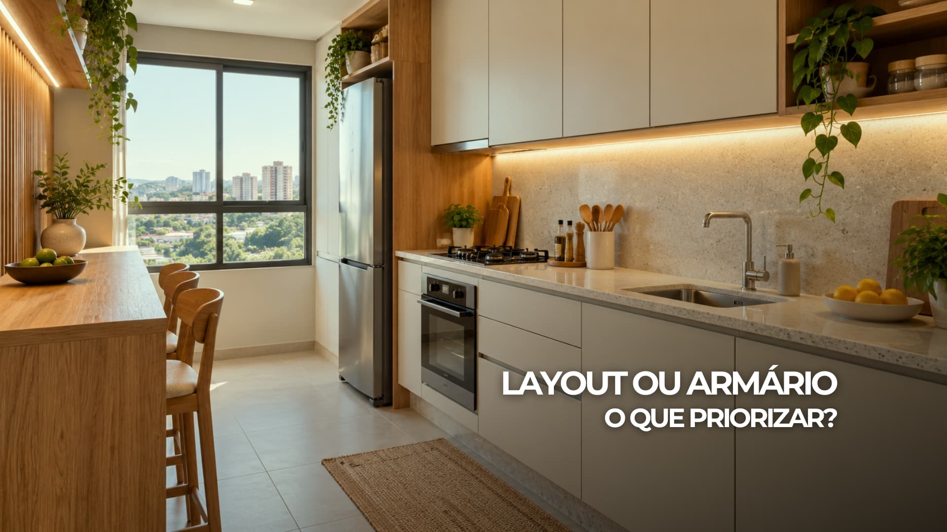 Melhores soluções de layout e armazenamento para cozinha pequena e planejada