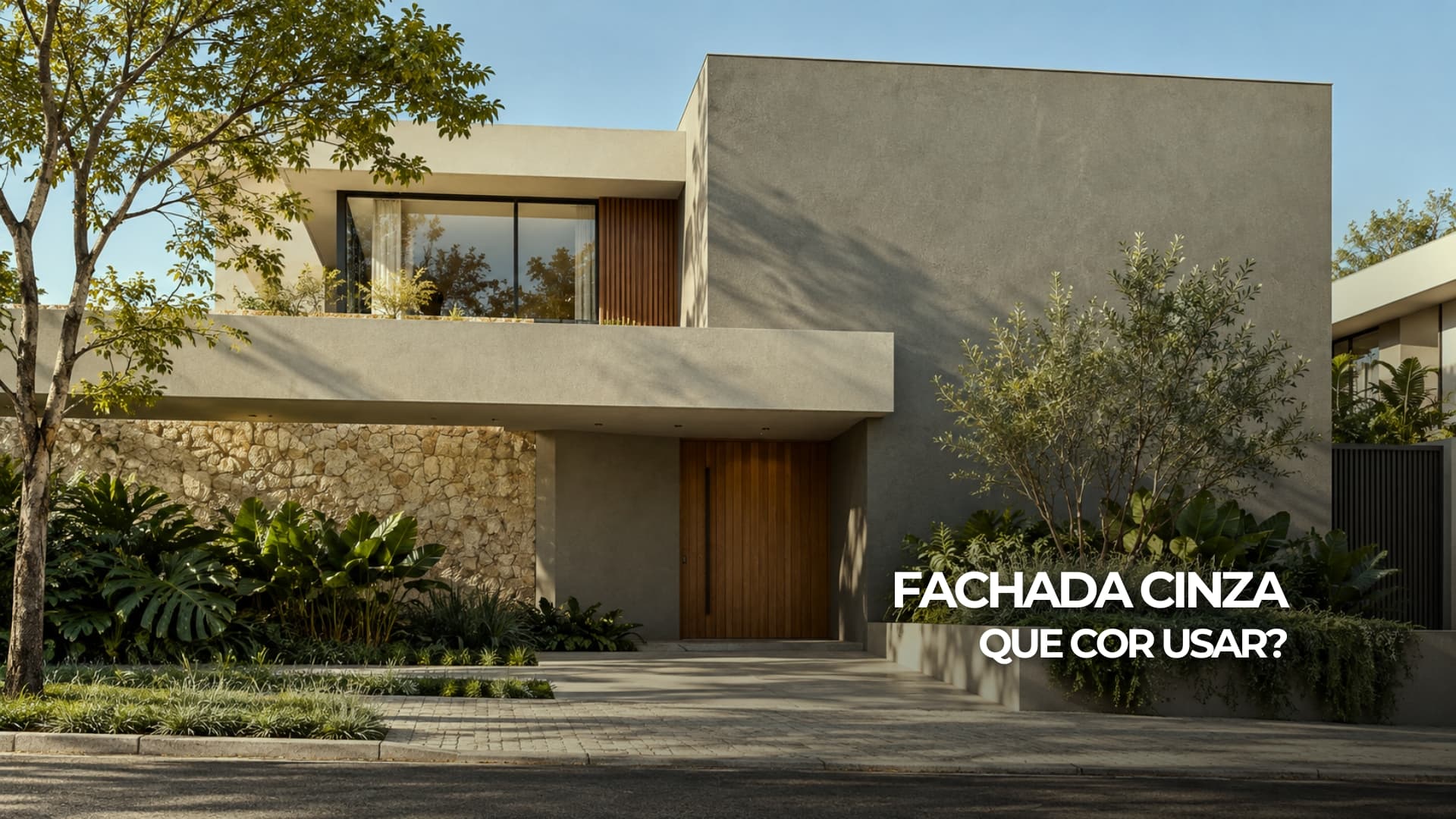 Melhores combinações de cores para parede externa cinza conforme o estilo da fachada