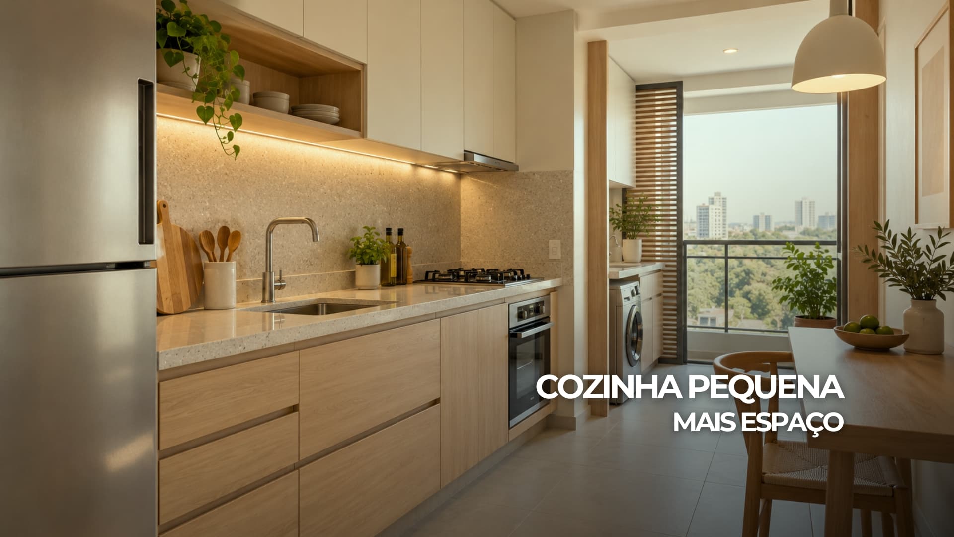 Soluções inteligentes para otimizar espaço em cozinhas pequenas