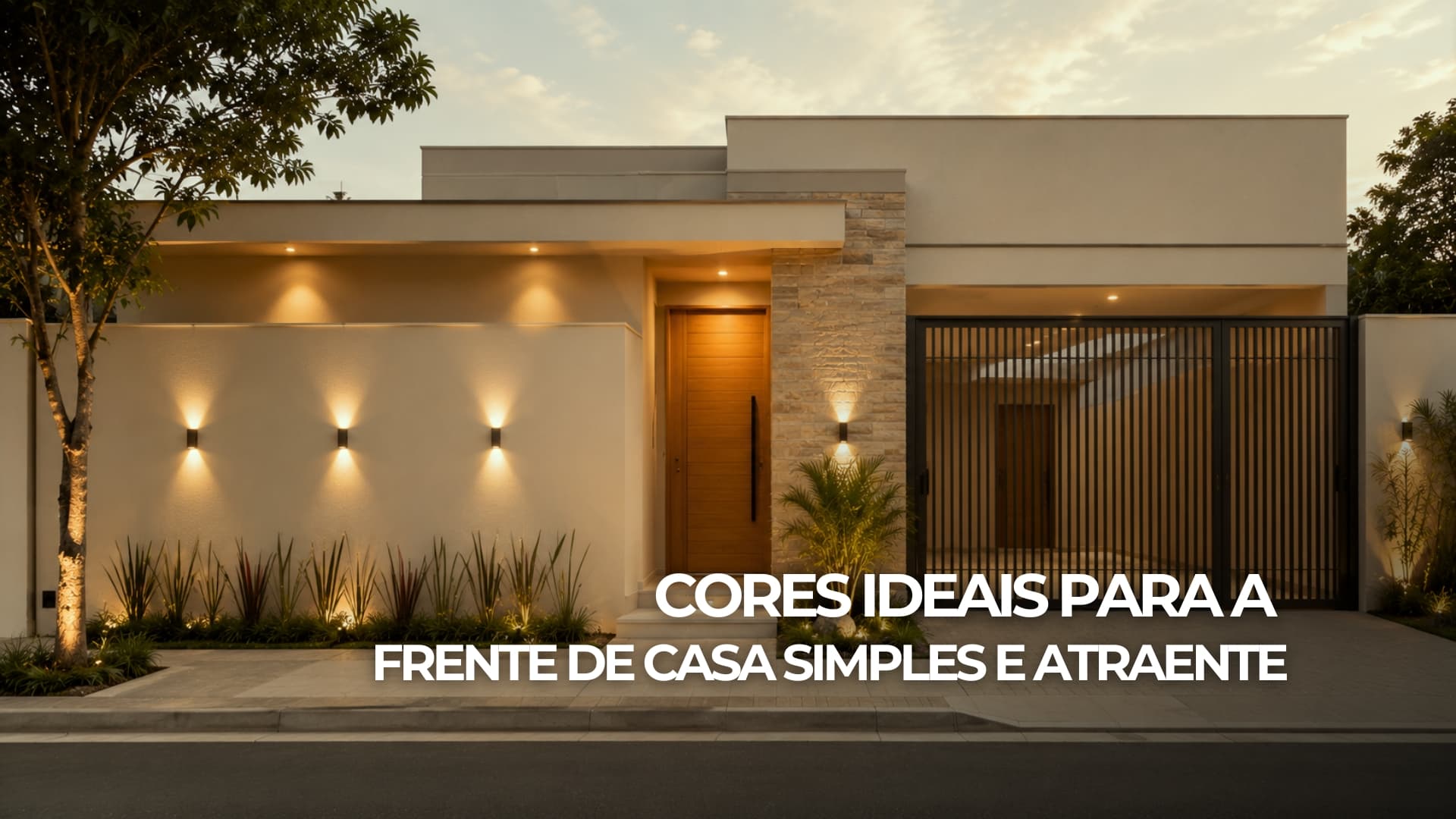 Cores Ideais para a Frente de Casa Simples e Atraente