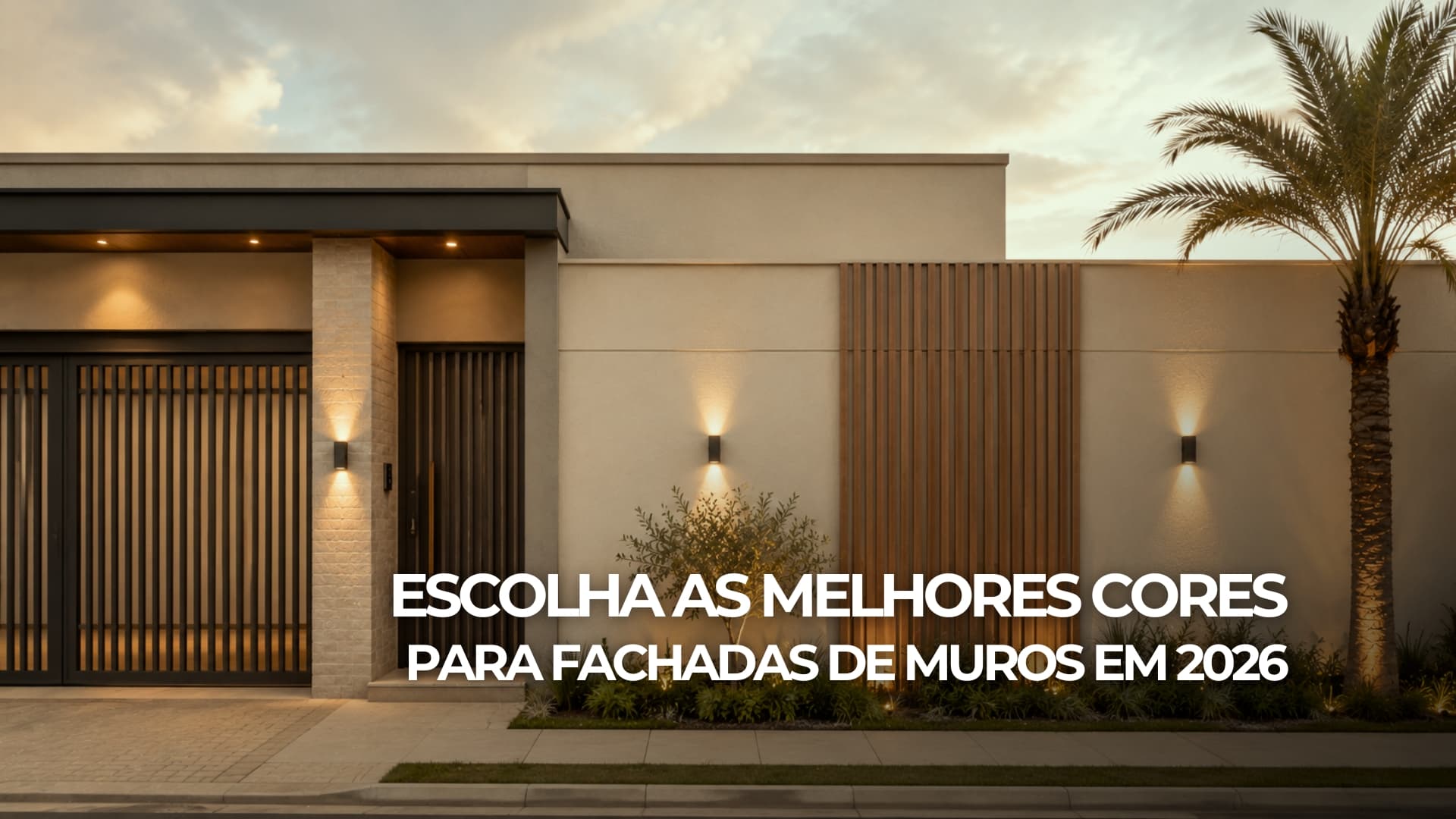 Escolha as Melhores Cores para Fachadas de Muros em 2026