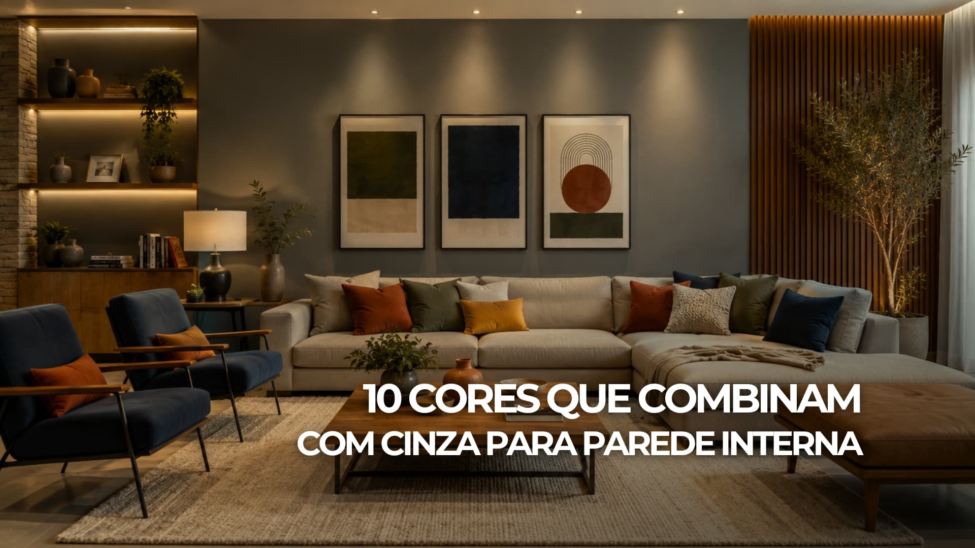 10 Cores que Combinam com Cinza para Parede Interna
